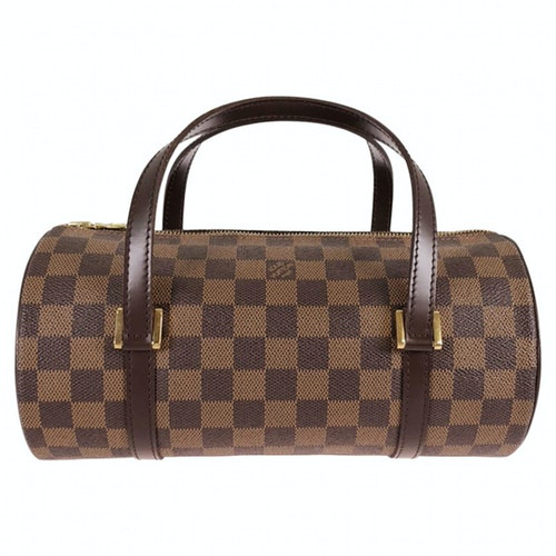 Pre-Owned Louis Vuitton Papillon Brown Cloth Handbag | ModeSens