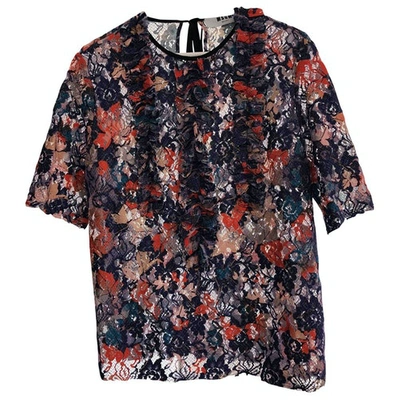 Pre-owned Msgm Multicolour Lace  Top