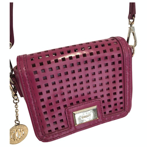 Pre-Owned Dkny Pink Patent Leather Clutch Bag | ModeSens