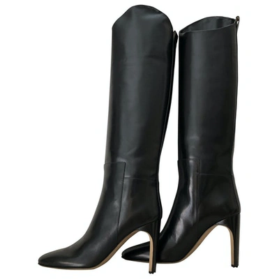 Pre-owned Jil Sander Black Leather Boots