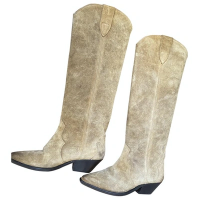 Pre-owned Isabel Marant Beige Leather Boots
