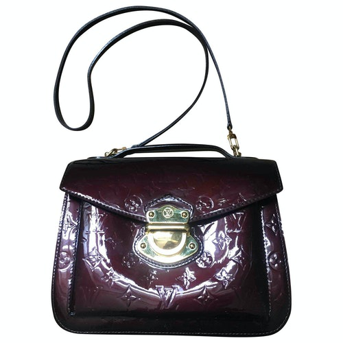Pre-Owned Louis Vuitton Burgundy Patent Leather Handbag | ModeSens