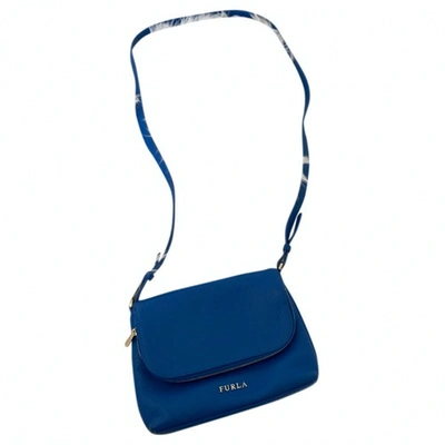 Pre-owned Furla Blue Leather Handbag