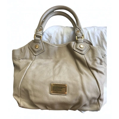 Pre-owned Marc By Marc Jacobs Ecru Leather Handbag