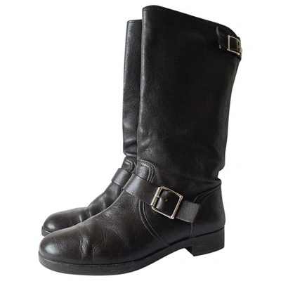 Pre-owned Marni Brown Leather Boots