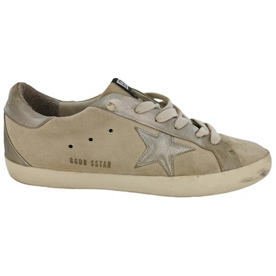 Pre-owned Golden Goose Superstar Camel Leather Trainers