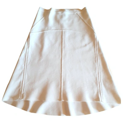 Pre-owned Bcbg Max Azria White Skirt