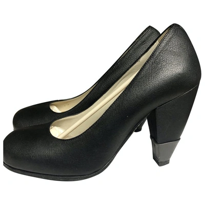 Pre-owned Acne Studios Black Leather Heels