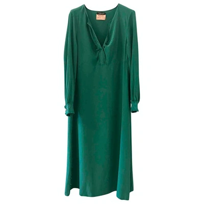Pre-owned Twinset Green Silk Dress