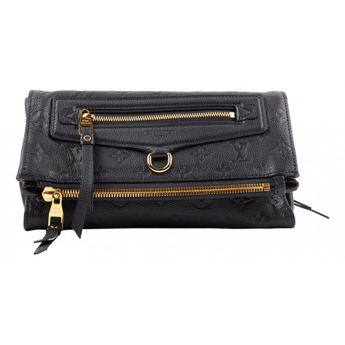 Pre-Owned Louis Vuitton Pétillante Navy Leather Clutch Bag | ModeSens