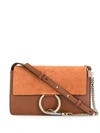 Chloé Brown Faye Small Leather Shoulder Bag