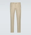 Incotex Slim Fit Stretch Chino Pants In Beige