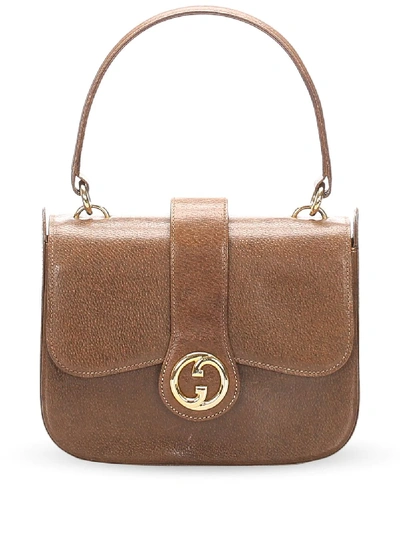 Pre-owned Gucci Interlocking G Tote Bag In Brown