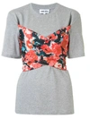 KENZO 'AQUARELLE' BUSTIER T-SHIRT