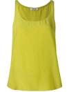 DOROTHEE SCHUMACHER SCOOP NECK SILK VEST TOP