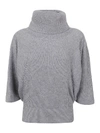 GIVENCHY CASHMERE TURTLENECK SWEATER IN GREY