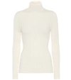 Wolford Merino Wool Turtleneck Sweater In White