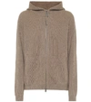 BRUNELLO CUCINELLI RIBBED-KNIT CASHMERE HOODIE,P00495782