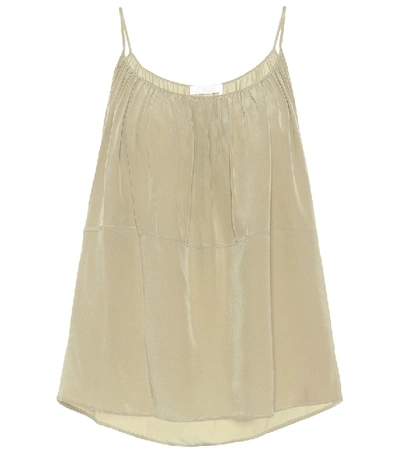 Chloé Silk Crêpe De Chine Camisole In Green