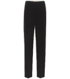 CHLOÉ HIGH-RISE STRAIGHT CRÊPE PANTS,P00499329