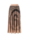 MM6 MAISON MARGIELA MM6 MAISON MARGIELA LOGO PLEATED SKIRT