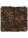 SAINT LAURENT 豹纹围巾