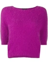 dressing gownRTO COLLINA HALF-SLEEVE KNITTED TOP