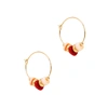 ANNI LU SWEET LITTLE THINGS GOLD-PLATED HOOP EARRINGS,3875314
