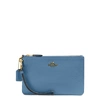 COACH BLUE SMALL LEATHER POUCH,3879144