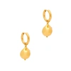 SANDRALEXANDRA GOLD NUGGET GOLD-TONE HOOP EARRINGS,3879820