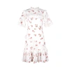 NEEDLE & THREAD DESERT ROSE LACE-TRIMMED COTTON-BLEND MINI DRESS,3881424