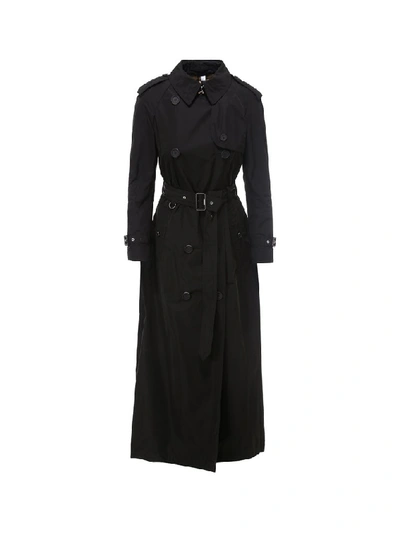 Burberry Belted Trench Coat In Black