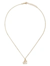 AS29 14KT YELLOW GOLD DIAMOND CHERRY NECKLACE