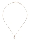 AS29 14KT ROSE GOLD DIAMOND SIX NECKLACE