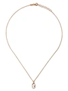 AS29 14KT ROSE GOLD DIAMOND EIGHT NECKLACE