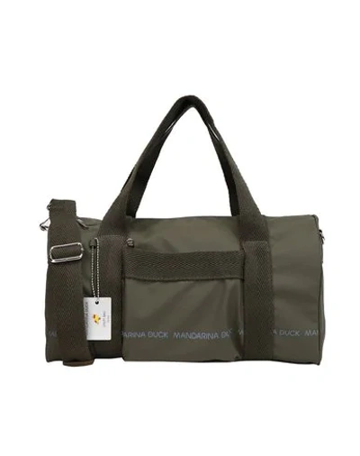 Mandarina Duck Duffel Bags In Military Green