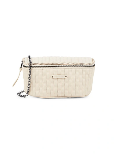 Longchamp Quilted Leather Belt Bag In Chalk