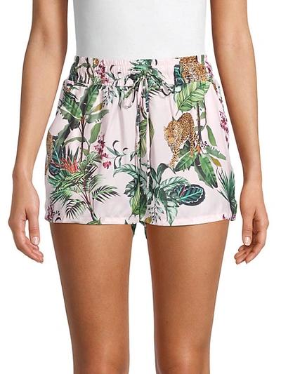 David Lerner Bibi Sport Shorts In Jungle Print