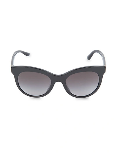 Dolce & Gabbana 53mm Cat Eye Sunglasses In Black