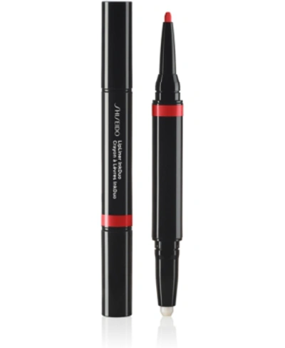 Shiseido Lip Primer 0.9g And Liner Duo 0.2g In 07 Poppy