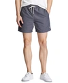 Polo Ralph Lauren 5.75-inch Solid Traveler Classic Swim Trunk In Combat Gray