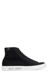 SAINT LAURENT MALIBU CANVAS AND LEATHER SNEAKERS,11456495