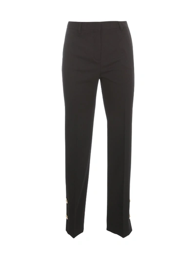 Versace Classic Pants W/buttons On Bottom In Nero