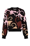 MSGM MONKEY INTARSIA PULLOVER,11456385