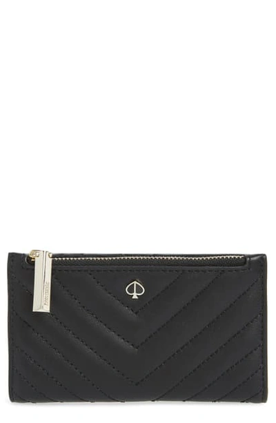 Kate Spade Small Amelia Leather Bifold Wallet In Black