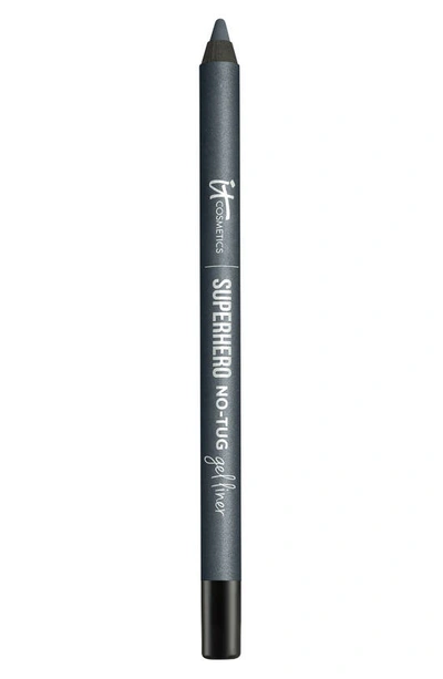 It Cosmetics - Superhero No Tug Sharpenable Gel Eyeliner Pencil - # Magical Slate (smoky Metallic Charcoal) 1.2g/ In Grey,silver Tone