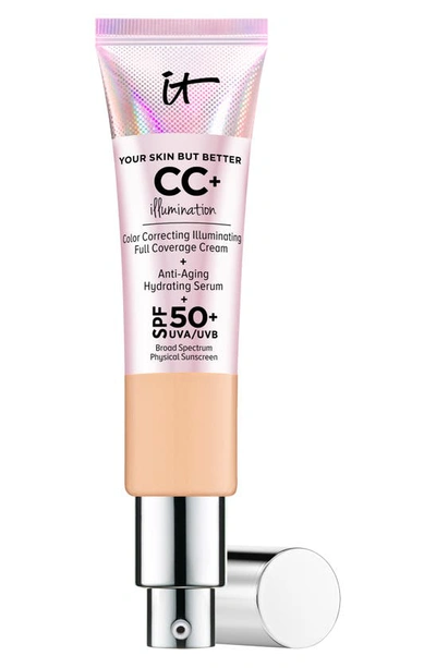 IT COSMETICS CC+ CREAM ILLUMINATION SPF 50+ FULL COVERAGE CREAM CORRECTOR & SERUM,S52819