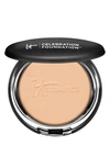 It Cosmetics Celebration Foundation Full Coverage Anti-aging Hydrating Powder Foundation In Medium Tan (w)