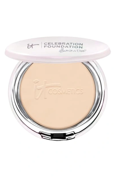 It Cosmetics Celebration Foundation Illumination(tm) Full Coverage Anti-aging Hydrating Powder Foundation In Light (w)