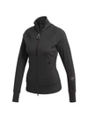 Adidas By Stella Mccartney Truepur Athletic Zip Jacket In Black